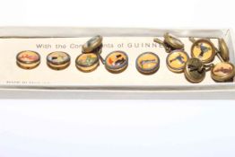 Set of Guinness buttons,