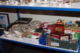 Indian Tree dinnerware, cutlery, hat pins, boxed model vehicles,