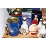 Thirteen Bells whisky bell decanters, spirit miniatures,