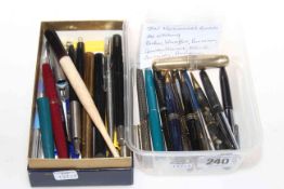 Collection of pens,