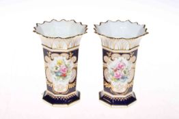 Pair Royal Crown Derby vases,