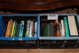 Two boxes of cricket books