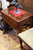 Edwardian mahogany and string inlaid drop leaf table