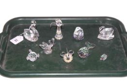 Collection of Swarovski animal ornaments