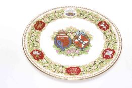 Minton Mulberry Hall Royal Wedding 1981 limited edition plate