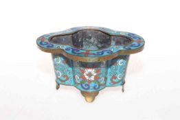 Small Cloisonne shaped planter (ideal for bonsai)