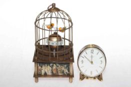 Birdcage clock and bedside clock (2)