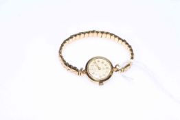 Tudor by Rolex ladies 9 carat gold watch