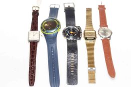 Box with five wristwatches