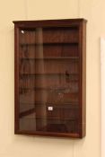 Wall mounted glazed door display cabinet