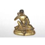 Gilt bronze buddha,