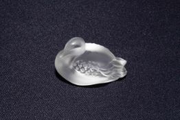 Lalique duck paperweight