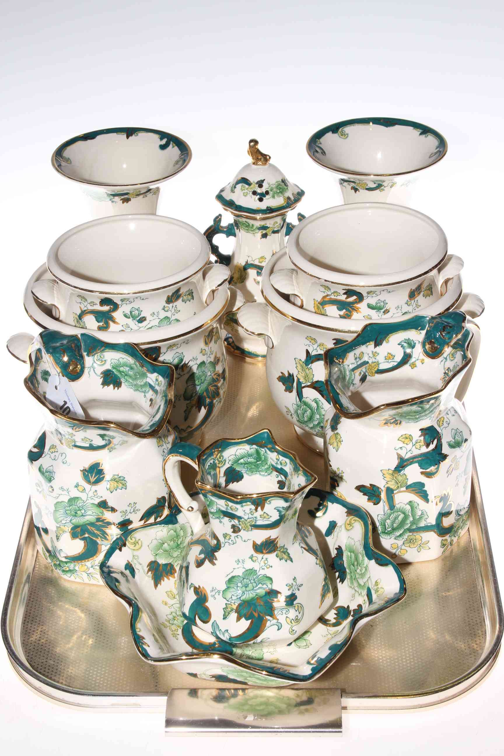 Collection of Masons 'Chartreuse' china
