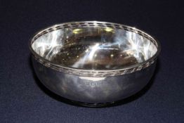 Silver bowl by E.