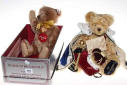 Boxed Steiff Musikteddy 408458 and a Herman Queen Elizabeth II Coronation bear