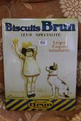 French sign 'Biscuits Brun'