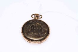 Waltham keyless hunter pocket watch