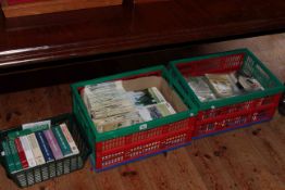 Collection of cricketing books and magazines, programmes,