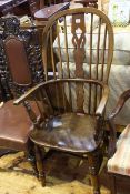 19th Century Windsor pierced splat back elbow chair
