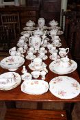 Extensive collection of Royal Crown Derby 'Derby Posies' dinner,