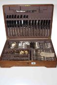 Mappin and Webb full canteen of shell and scroll pattern cutlery,