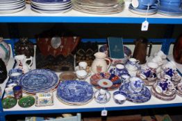 Gaudy Welsh teaware, Imari plate, blue and white and other china, Cloisonne lidded vase,