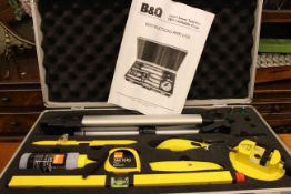 Cased laser level tool kit