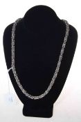 Silver chain necklace