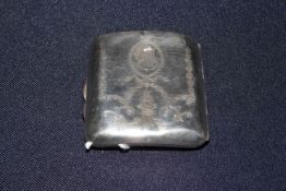 Chester hallmarked silver cigarette case,