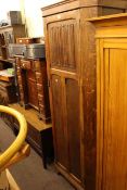 Oak hall wardrobe and converted sewing machine cabinet (2)