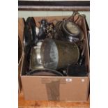 Box of silver plated wares