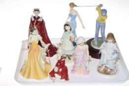 Collection of eight Royal Doulton,