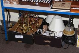 Standard lamp and matching table lamp and various lamps