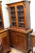 Late 19th Century two door side cabinet and associated glazed door top