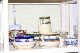 Collection of Royal Doulton including toilet set, fruit set, bowls, jug and bowl,