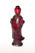 Amber colour Oriental figure