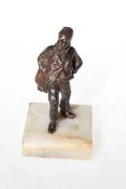 Small bronze figure of Dutchman