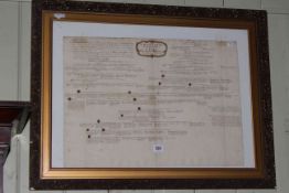 Framed Family Tree, The Genealogy of the Most Noble Family of Cecil,