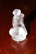 Lalique glass figure of naked lady