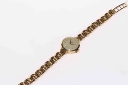 Ladies 9 carat Tudor by Rolex bracelet watch