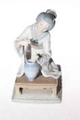 Lladro Oriental girl with vase