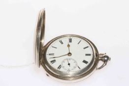 George V silver pocket watch,