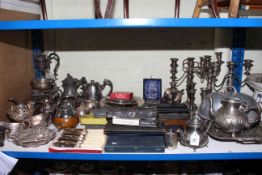 Collection of silver plated ware and cutlery