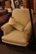 Barker & Stonehouse turned leg armchair and matching lamp shade
