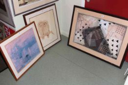 Collection of six framed prints