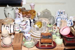 Collection of glass and china, figurines,