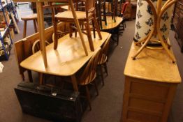 Vintage Ercol six piece dining suite and side table