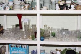 Collection of glassware