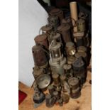 Collection of miners lamps