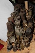 Collection of miners lamps